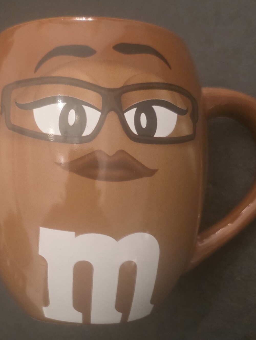 M&M’s World Ms Brown Character Mug Ceramic 3D Big Face Coffee Cup Collectible